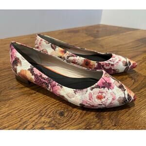 Rockport Total Motion Adelyn Floral Flats Women’s 8.5 Comfort Shoes Lightweight
